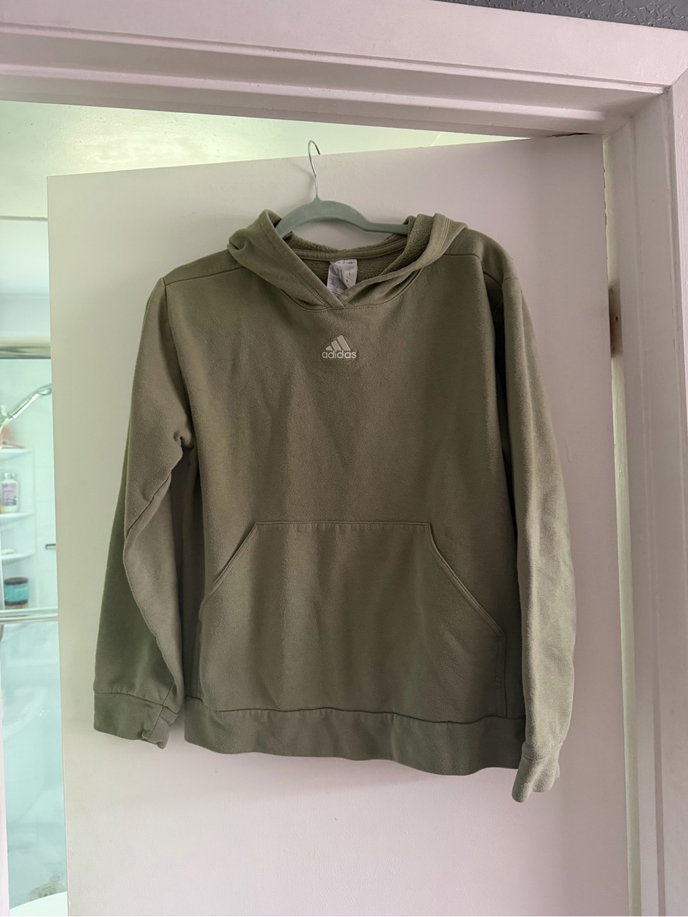 adidas  Olive Hoodie with Kangaroo Pocket